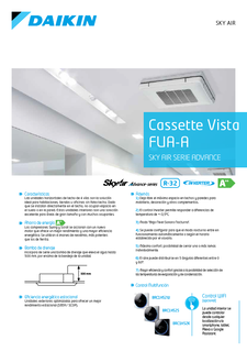 Casstte Vista FUA-A - Sky Air Serie Advance.pdf Casstte Vista FUA-A - Sky Air Serie Advance.pdf